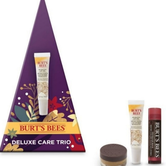 Burt's Bees Other - 2/$15 BURT'S BEES Gift Bundle Deluxe Care Pomegranate Lip Balm Cuticle NEW
